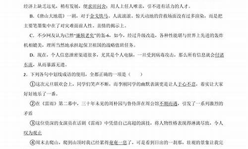 高考成语专题训练及答案解析精讲_高考成语专题训练及答案解析精