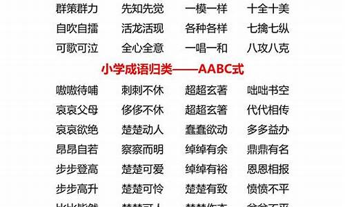 abac 的四字成语_abac的四字成语有哪些词语