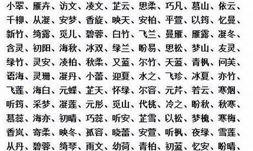 四字成语名字大全古风简单_四字成语名字大全古风简单一点